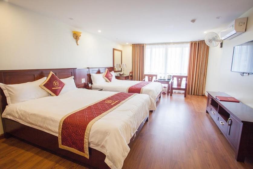 Khach San Kim Dong Hotel Hoang Nga Esterno foto