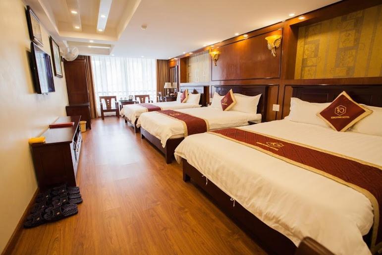 Khach San Kim Dong Hotel Hoang Nga Esterno foto
